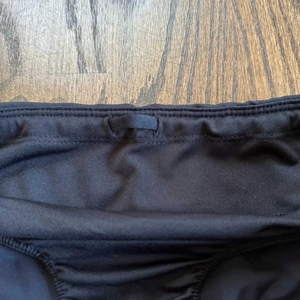 Athleta Womens Solid Black Athletic Running Shorts with Liner Size Medium - Picture 5 of 9